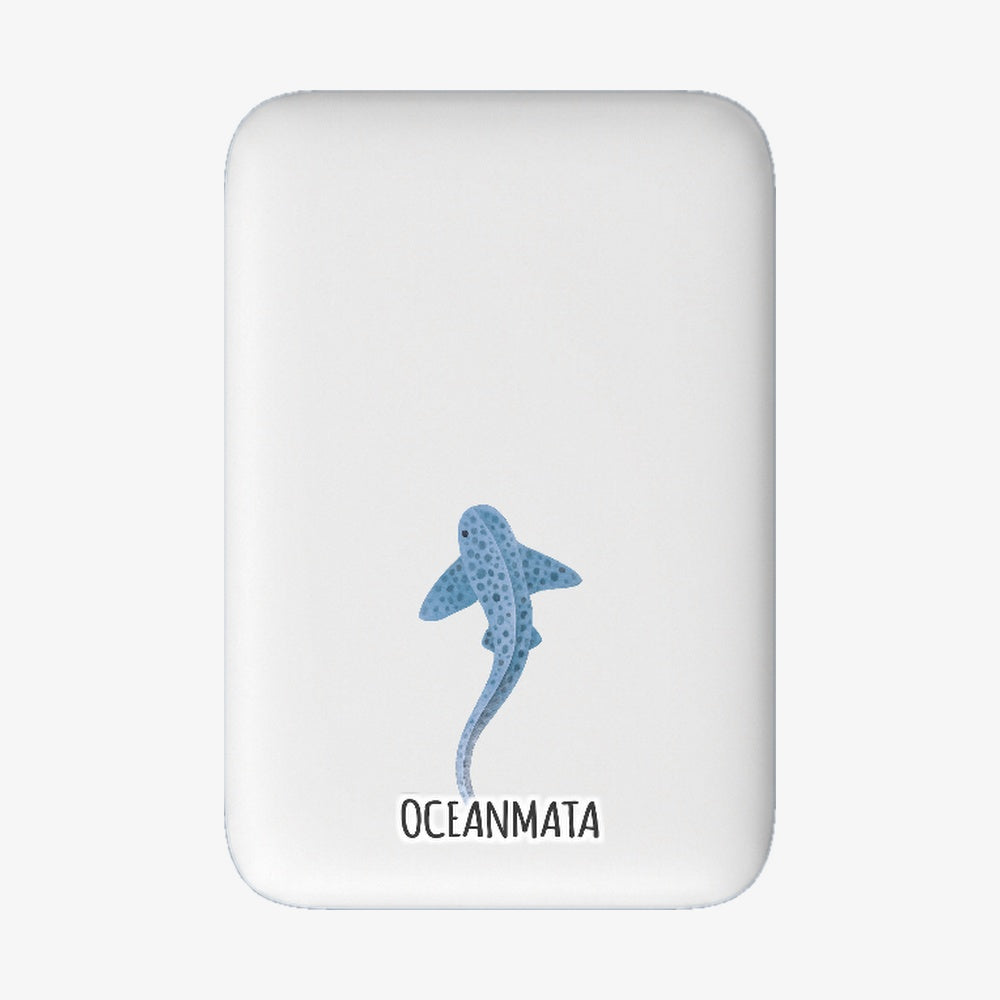 Powerbank MagSafe - "BlueLeopard" - nachhaltig