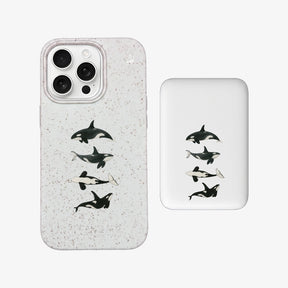 Powerbank MagSafe OrcaFamily mit passender Hülle