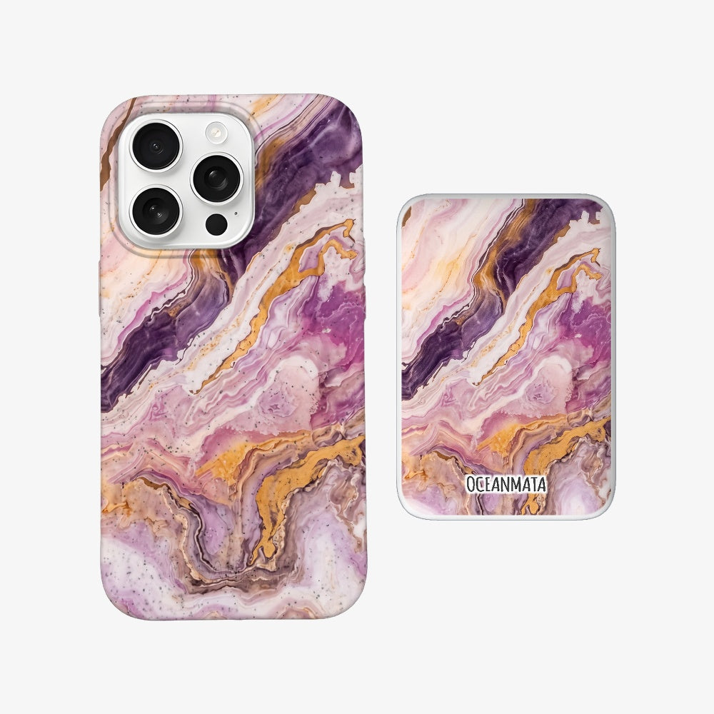 MagSafe Power Bank - "PinkMarble" - sustainable