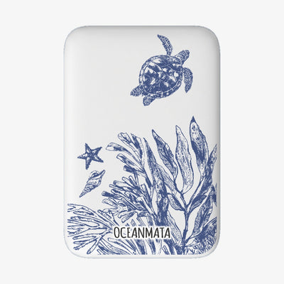 MagSafe Power Bank - "White Silent Waves" - sustainable