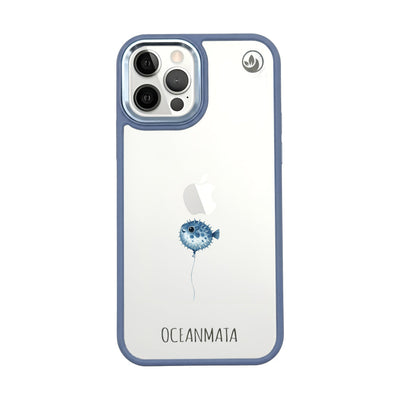 iPhone 12 Pro / iPhone 12 Case - Pufferfish Blue - "Pufferfish" - sustainable