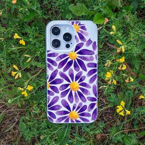 Biologisch abbaubare Handyhülle iPhone 18 Pro Max / 17 Pro Max Purplebloom — kompostierbar — Bonus
