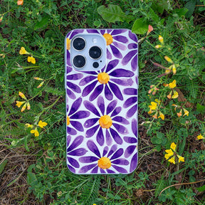 Biologisch abbaubare Handyhülle Google Pixel 9 / 9 Pro Purplebloom — kompostierbar — Bonus