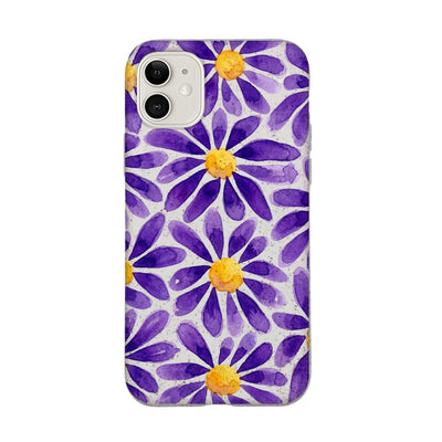 iPhone 11 Hülle - Blumen lila - "purplebloom" - nachhaltig