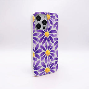Biologisch abbaubare Handyhülle iPhone 11 Purplebloom — kompostierbar — Rückseite