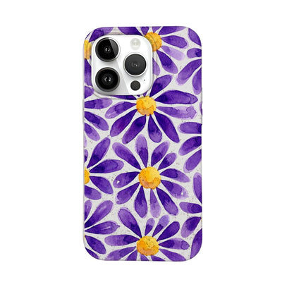 iPhone 14 pro Hülle - Blumen lila - "purplebloom" - nachhaltig