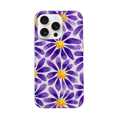 iPhone 16 pro max Hülle - Blumen lila - "purplebloom" - nachhaltig