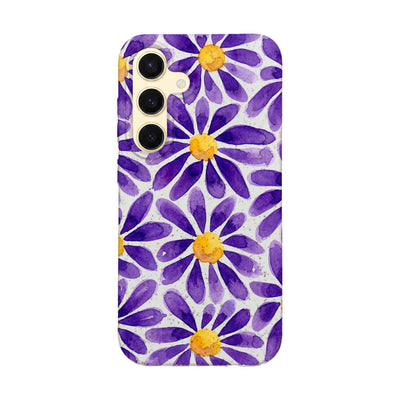 Samsung S24 Hülle - Blumen lila - "purplebloom" - nachhaltig