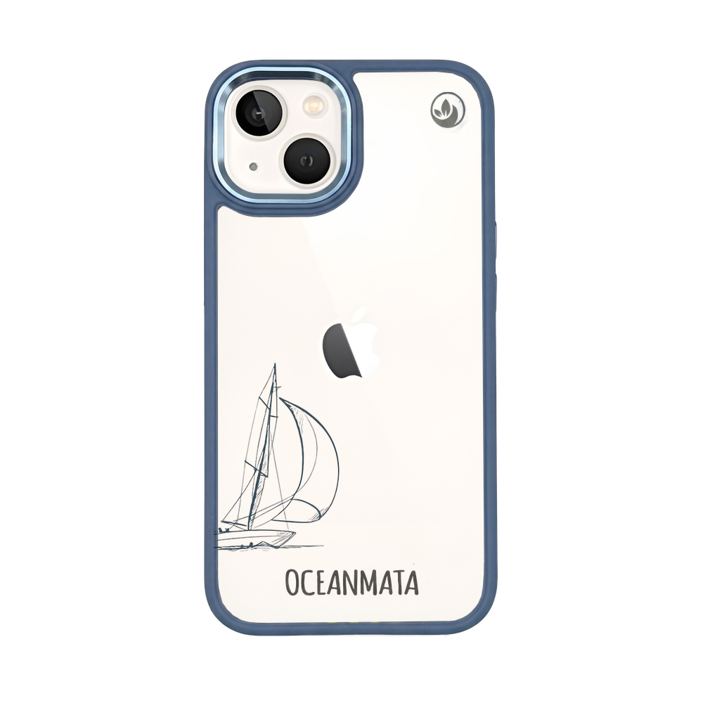 iPhone 13 mini Hülle - Lineart Wal - "Raumschot" - nachhaltig