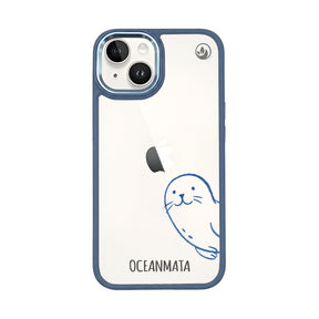 iPhone 14 case - seal blue - "Robby" - sustainable