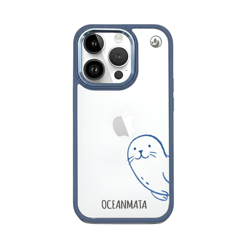 iPhone 14 pro max case - seal blue - "Robby" - sustainable