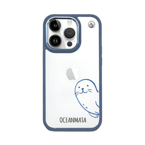 iPhone 14 pro max case - seal blue - "Robby" - sustainable