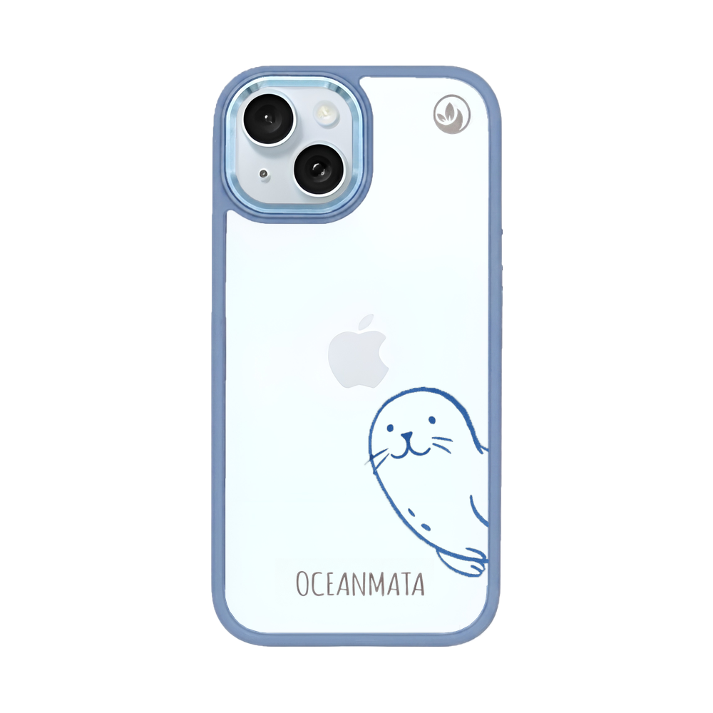 iPhone 15 case - seal blue - "Robby" - sustainable