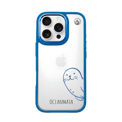 iPhone 16 pro max case - seal blue - "Robby" - sustainable