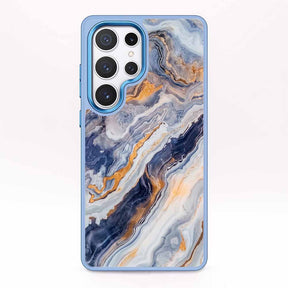 Samsung S24 Hülle - marmor blau - "BlueMarble" - nachhaltig