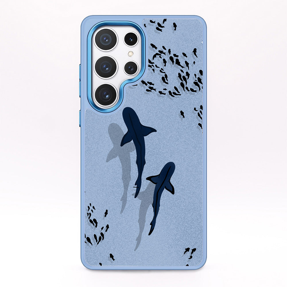 Samsung S24 Case - Shark Blue - "Into the blue" sustainable