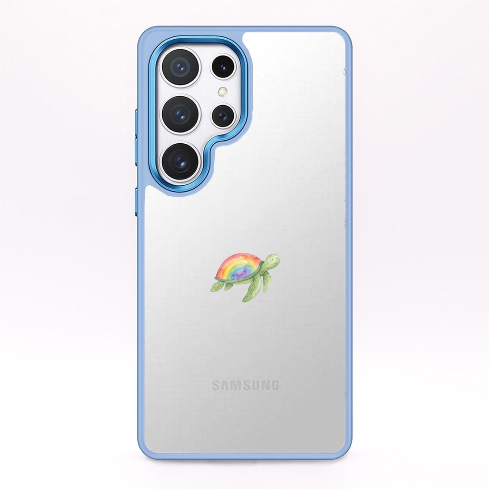 Samsung S24 Ultra Hülle - Schildkröte blau - "Queertle" - nachhaltig