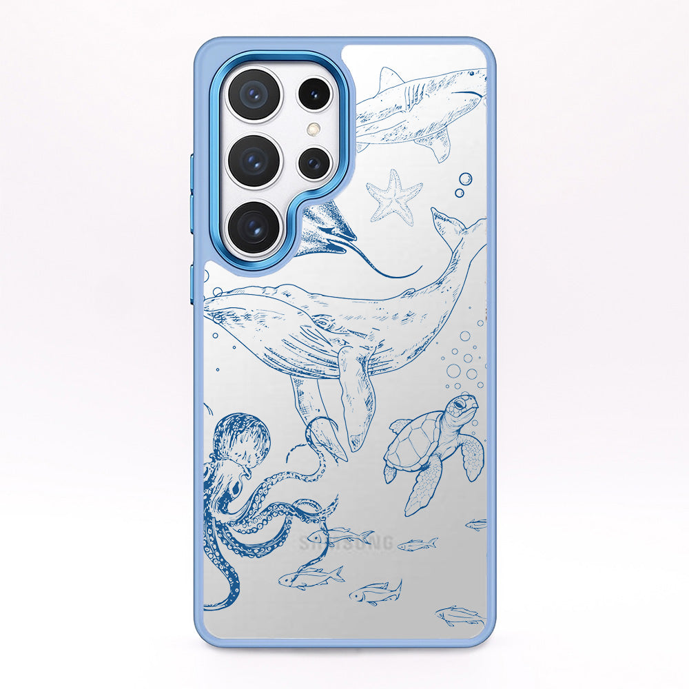 Samsung S24 Ultra Case - Whale Blue - "WhaleLife" sustainable