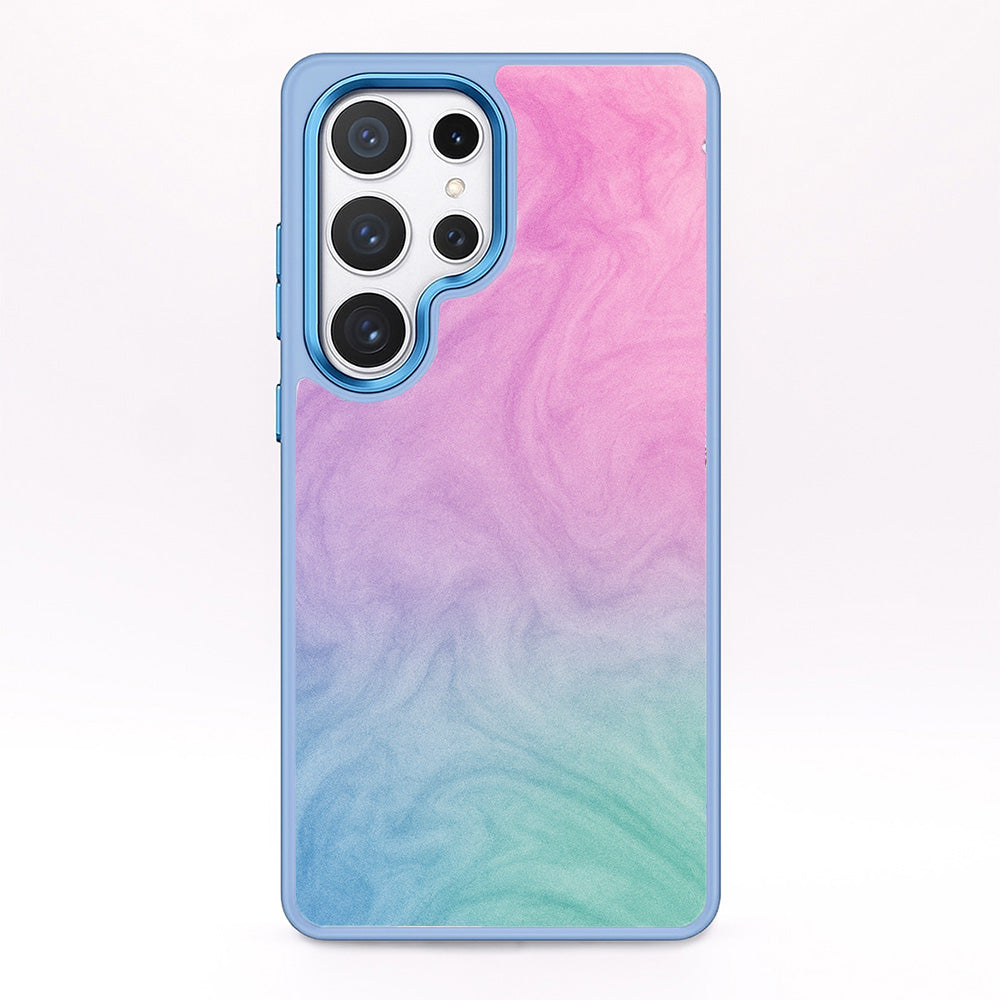 Samsung S24 Case - "Colored Marble" - sustainable