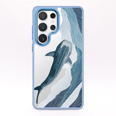 Samsung S25 Case - Whale Shark Blue - "DeepWater" - sustainable