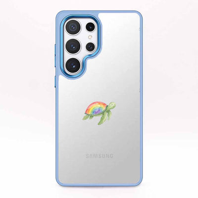 Samsung S24 Ultra Case - Turtle blue - "Queertle" - sustainable