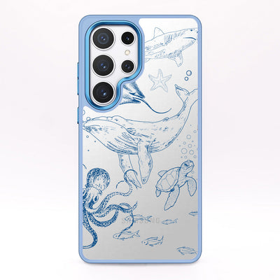 Samsung S24 Ultra Case - Whale Blue - "WhaleLife" sustainable