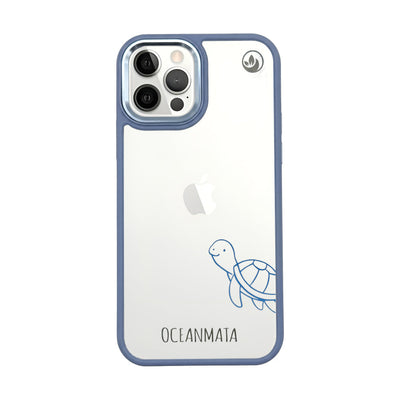 iPhone 12 pro / iPhone 12 case - turtle blue - "Schildi" - sustainable