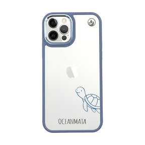 iPhone 12 pro / iPhone 12 case - turtle blue - "Schildi" - sustainable
