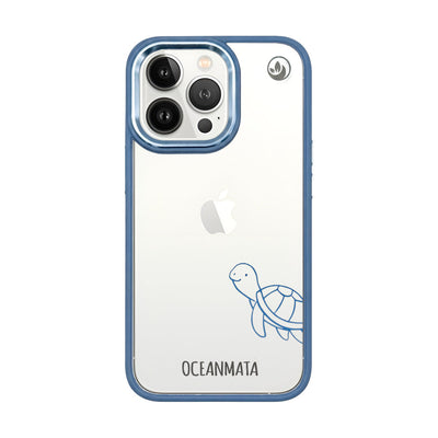 iPhone 13 pro max case - turtle blue - "Schildi" - sustainable