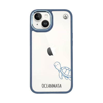 iPhone 14 case - turtle blue - "Schildi" - sustainable