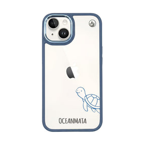 iPhone 14 case - turtle blue - "Schildi" - sustainable