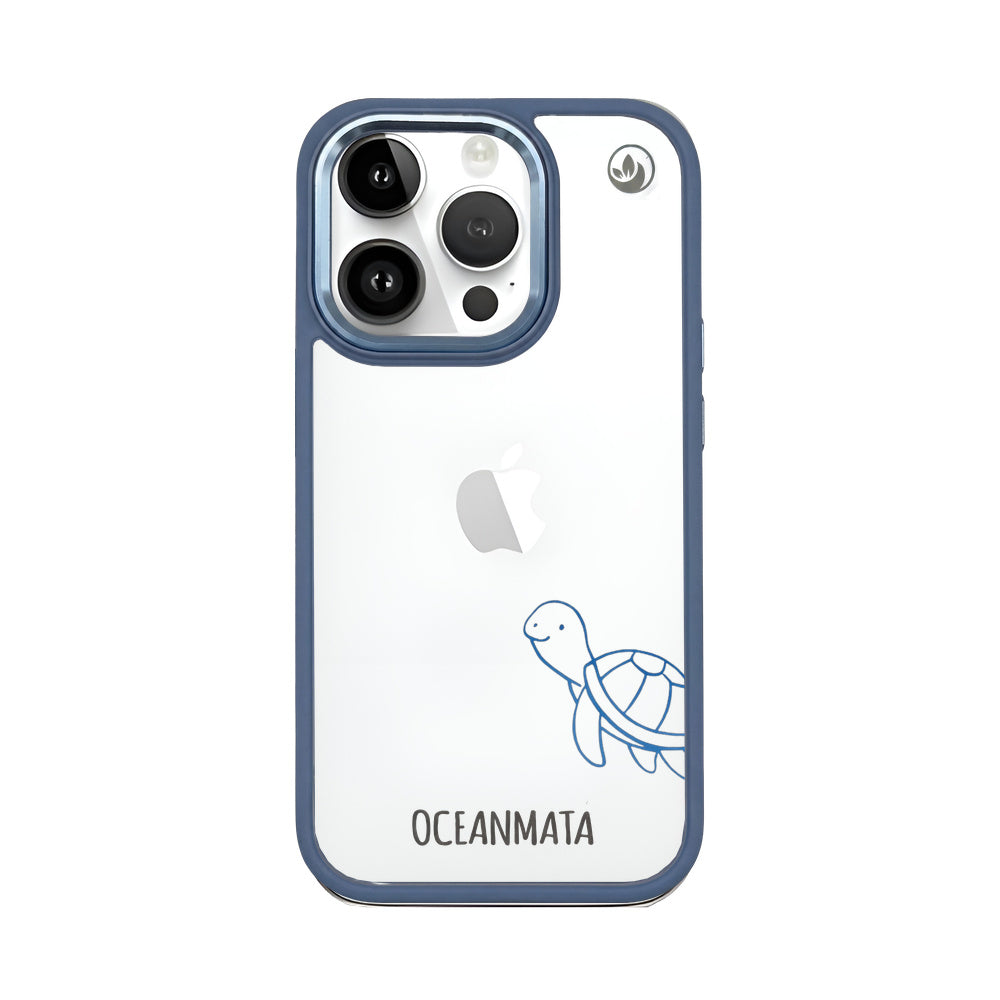 iPhone 14 pro case - turtle blue - "Schildi" - sustainable