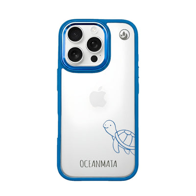 iPhone 16 pro case - turtle blue - "Schildi" - sustainable