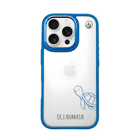 iPhone 16 pro case - turtle blue - "Schildi" - sustainable