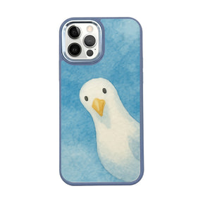 iPhone 12 pro / iPhone 12 case - Seagull blue - "Seagull" - sustainable