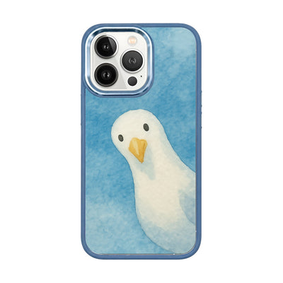 iPhone 13 pro max case - Seagull blue - "Seagull" - sustainable