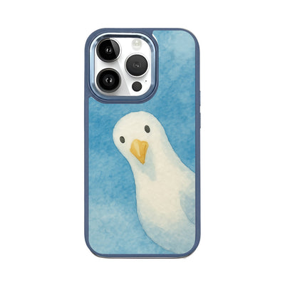 iPhone 14 pro case - Seagull blue - "Seagull" - sustainable
