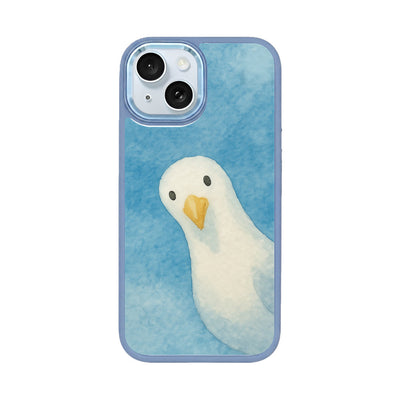 iPhone 15 Case - Seagull Blue - "Seagull" - Sustainable