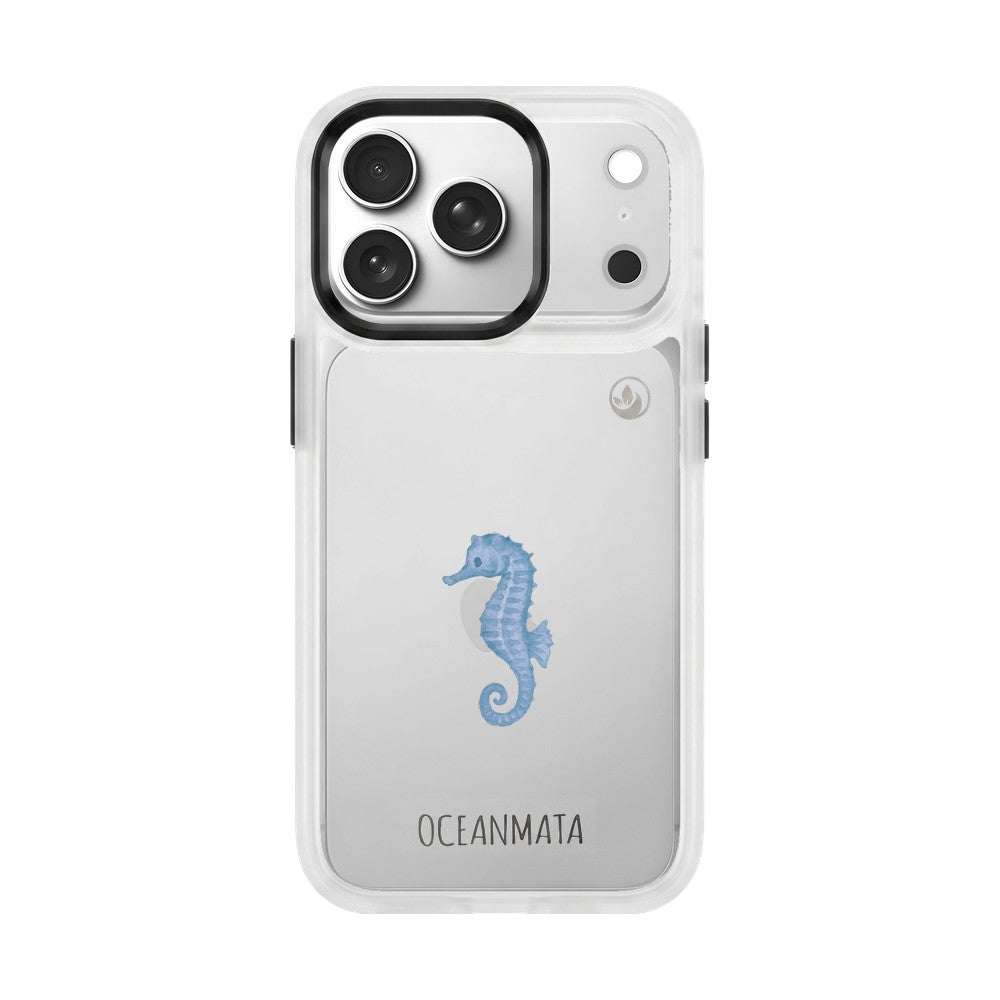 iPhone 17 Pro Max Case - Seahorse White - "SeahorseTale" - sustainable