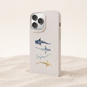 Biologisch abbaubare Handyhülle iPhone 13 mini Sharkproject — kompostierbar — Freisteller
