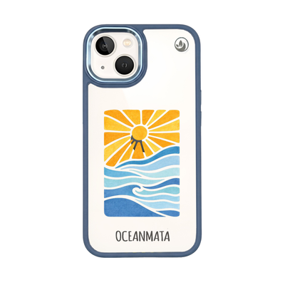 iPhone 13 Case - Ocean blue - "Sun&Sea" - sustainable