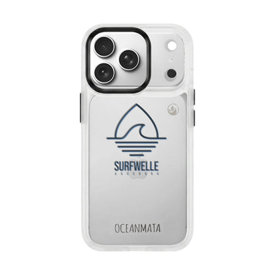 iPhone 17 Pro Case - Surf Wave Blue - "Surfwelle Augsburg" - sustainable