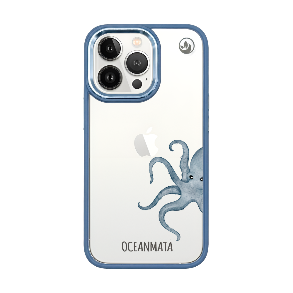 iPhone 13 pro Hülle - Oktopus blau - "TentacleTheory" - nachhaltig