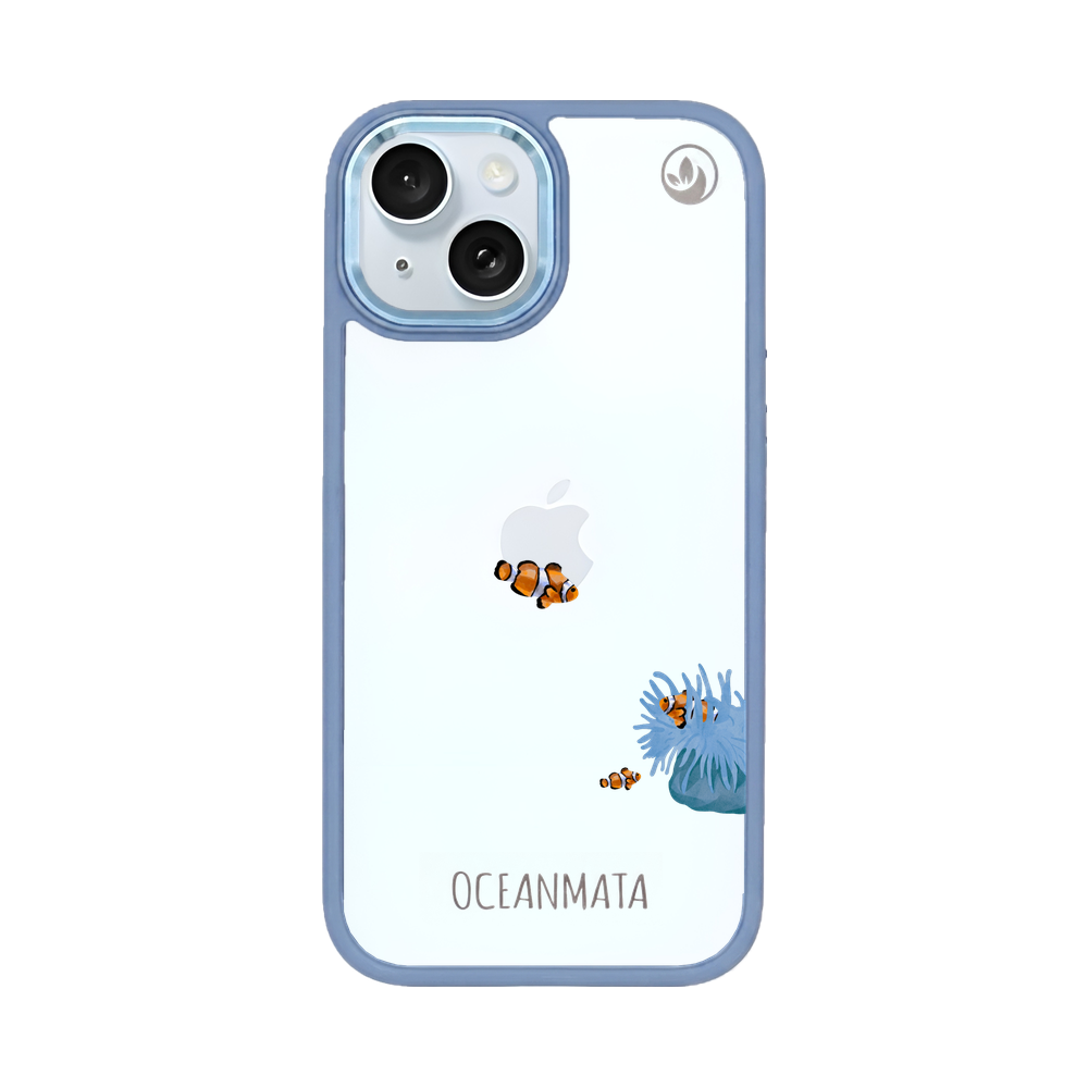 iPhone 15 Hülle - Clownfisch weiß - "Mr.Clown-Fish" - nachhaltig