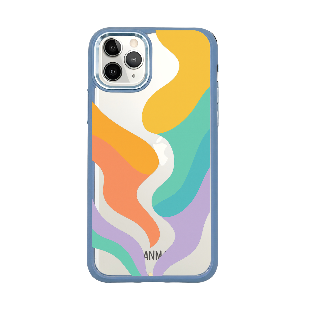 iPhone 11 pro case - colorful waves - "Tide Flow" - sustainable