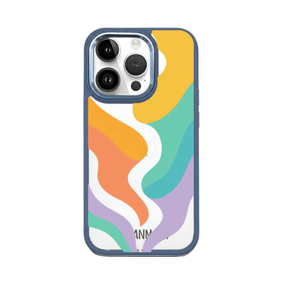 iPhone 14 pro case - colorful waves - "Tide Flow" - sustainable