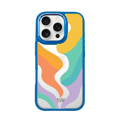 iPhone 16 pro max case - colorful waves - "Tide Flow" - sustainable