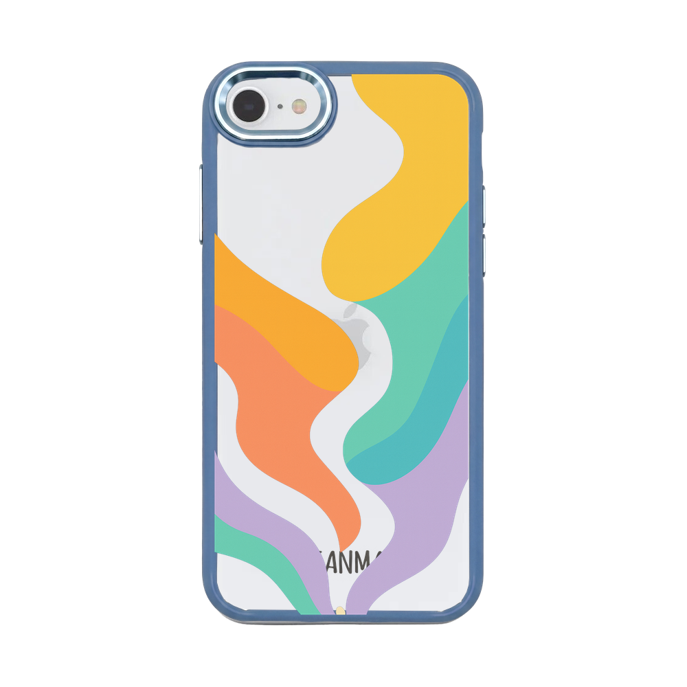 iPhone SE/7/8 case - colorful waves - "Tide Flow" - sustainable