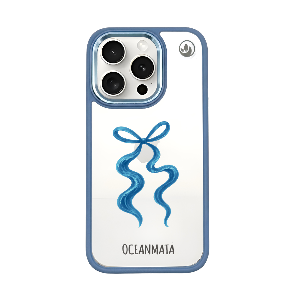 iPhone 15 pro max Hülle - Schleife blau - "tideknot" - nachhaltig