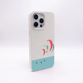 iPhone 15 Hülle - Kite weiß - "Kitesurf" - nachhaltig